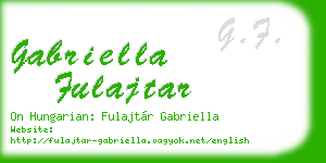 gabriella fulajtar business card