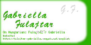 gabriella fulajtar business card